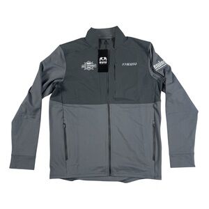 KUIU Golf Hunting Full Zip Jacket Soft Shell Grey Comfort Mens Size Large NWT